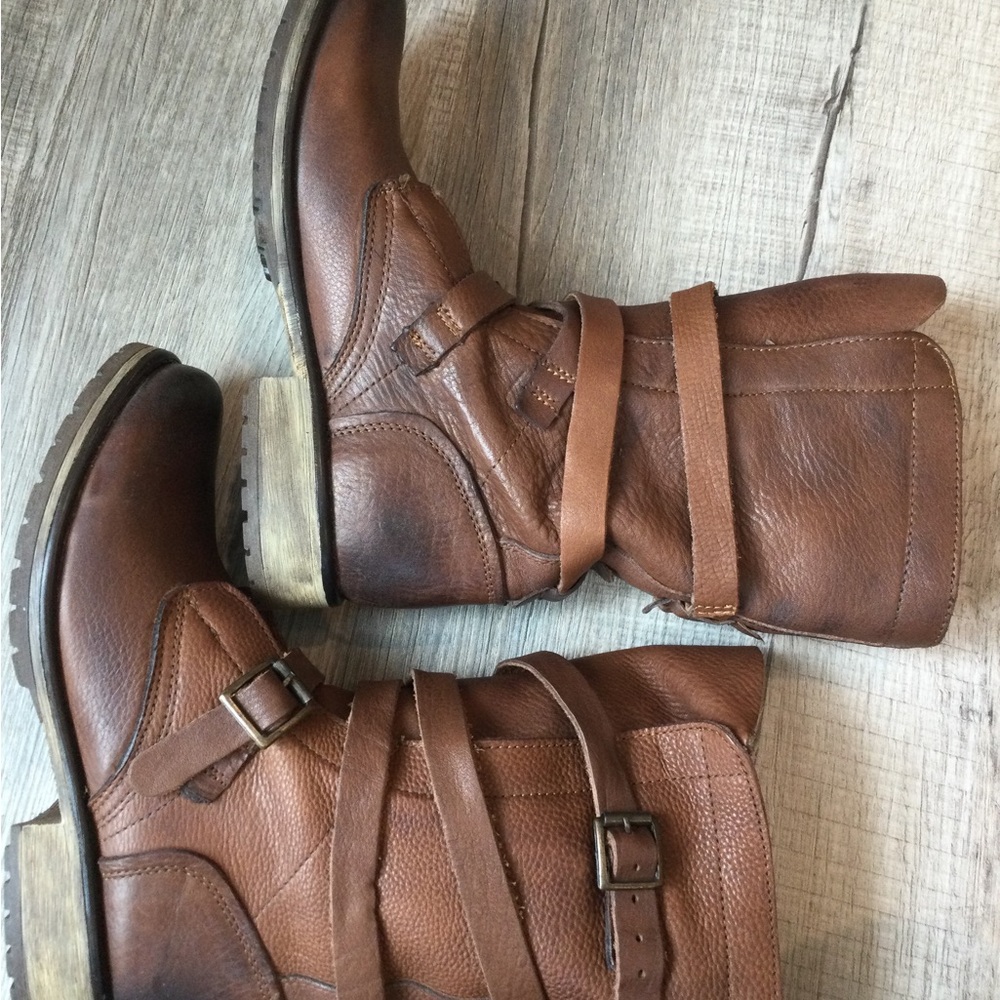 LAST CHANCE- Steve Madden Banddit Genuine Leather Mid-Calf Boots - Picture 2 of 10